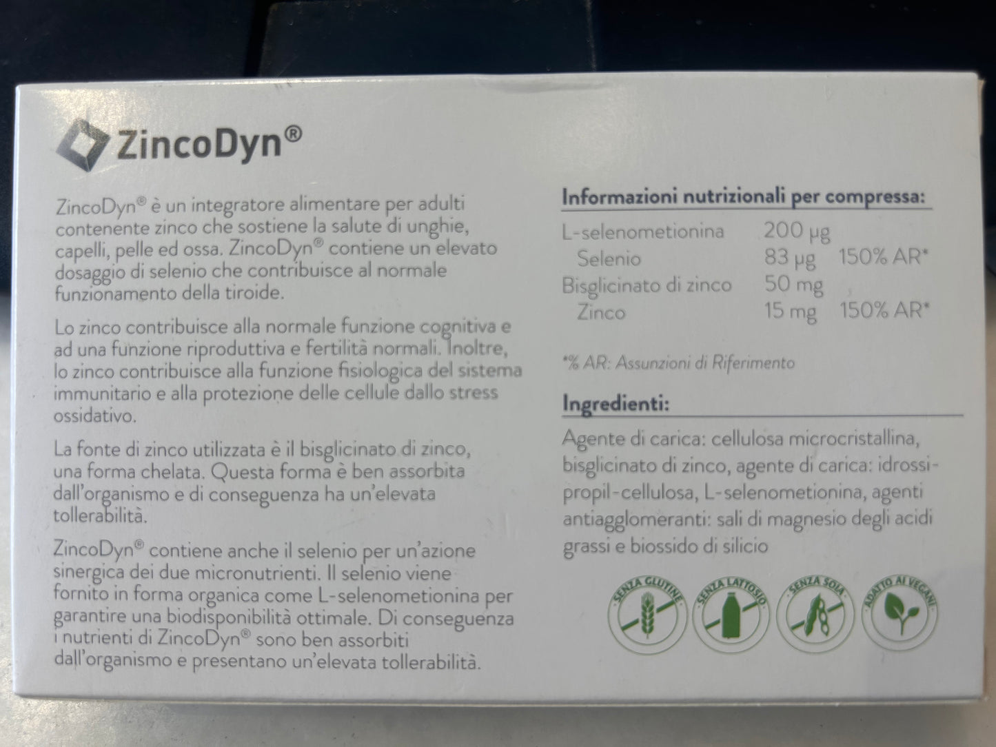 ZincoDyn zinco e selenio
