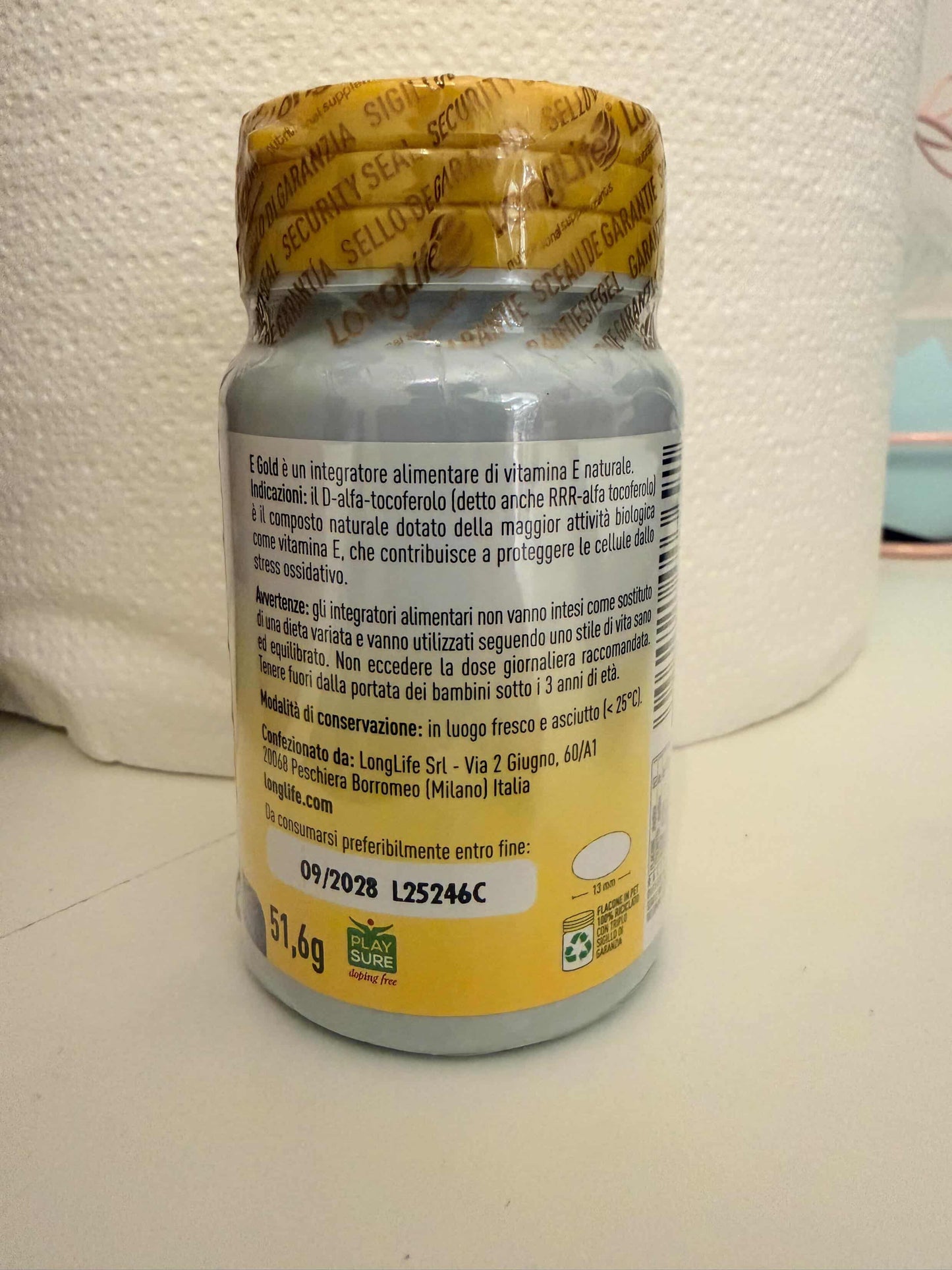Vitamina E Gold 90 u.i. | Vitamina E Naturale