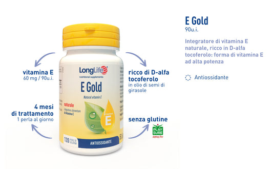 Vitamina E Gold 90 u.i. | Vitamina E Naturale